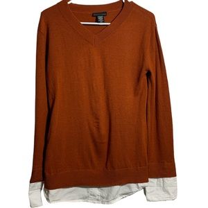 Apostrophe burnt orange sweater size M